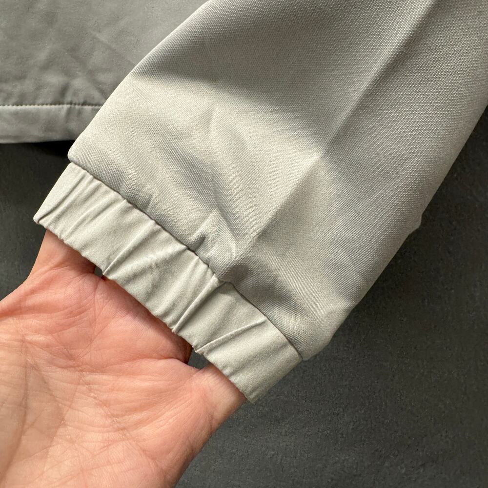 TGW Golf Jacket 1/2 Zip Pullover Gray Lightweight Windbreaker + Pockets Mens L - Picture 7 of 9